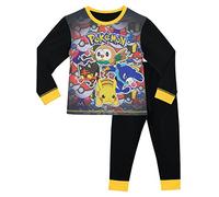 Pokemon Schlafanzug | Baumwoll Schlafanzüge Für Jungen | Rowlet Popplio Litten | Pikachu Pyjama Kinder Lang 146