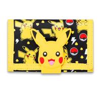 Pokemon - Silikon Patch Wallet - Münzfach mit Reißverschluss - Langlebig & stilvoll, Pikachu, 14 x 8 cm, Casual
