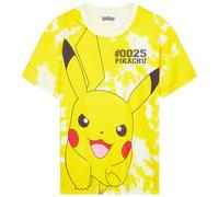 Pokemon T Shirt Jungen 1er Pack oder 3er Pack Pikachu Tshirt Kinder Teenager Kurzarm Geschenke für Jungs und Mädchen (7-8 Jahre, Gelb, 1)