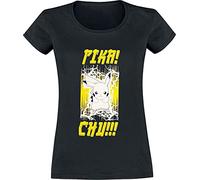 Pokemon T Shirt Pika! CHU!! Nue offiziell Damen Skinny Fit