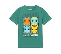 Pokemon T-Shirts Jungen Kinder Grüne oder Schwarze Pikachu-Zeichen Top 5-6 Jahre