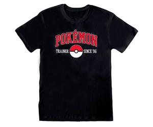 Pokemon Unisex T-Shirt für Erwachsene seit 96 (Schwarz) M