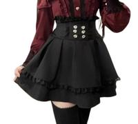 Pokn Lolita Shirts Jirai Kei Mode Kawaii Kleidung Goth Shirts Frauen Spitze Mesh Sheer Langarm Bluse, Unterteil, X-Groß