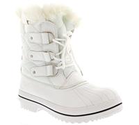 Polar Damen Schnee Stiefel Nylon Short Schnee Pelz Regen Wasserdicht Stiefel - Weiß - 40