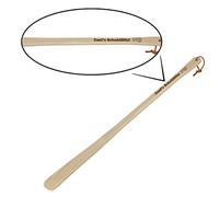 polar-effekt Großer Schuhlöffel Buchenholz geölt 63cm - Schuhanzieher mit Lederband mit Gravur - Schuhhorn Reisen Mann, Frauen, Kinder, Senioren Anziehhilfe - Motiv