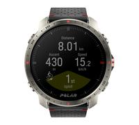 Polar Grit X Pro Titan - Premium Outdoor-Multisportuhr mit GPS - Strapazierfähigkeit auf Militärstandard, Saphirglas, Pulsmessung am Handgelenk, Lange Akkulaufzeit, Navigation, M/L