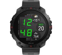 Polar Grit X2 Pro Night Black – Bundle mit Nylon-Klettarmband Schwarz