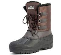 Polar Herren Muck Schnurstiefel - Kurze Winterstiefel aus Nylon, wasserdichte Duck Boots fur Schnee und Regen