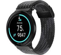 Polar Smartwatch Ignite 3, GPS, AMOLED-Display, Schlafanalyse, geflochtenes Armband, Schwarz