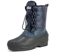 Polar Mens Muck Lace Up Short Nylon Winter Snow Rain Lace Up Casual Duck Boots