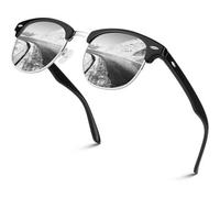 Polarisierte Sonnenbrille Retro Halbrahmen UV400 Reise Fahren Angeln