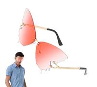 Polarisierte Sonnenbrille - Übergroße Schmetterlings-Sonnenbrille, Modische UV-Schutzbrille Für Damen | Blendfreie, Leichte, Transparente Linse Im Schmetterlingsstil Für Gesichtsbedeckung, Outdoor-