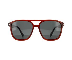 Polaroid Aviator Herren Braun Grau Polarisiert Einheitsgröße