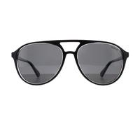 Polaroid Aviator Unisex Schwarz Kristall Grau Polarisiert PLD 4162/S Einheitsgröße