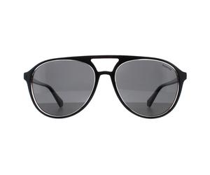 Polaroid Aviator Unisex Schwarz Kristall Grau Polarisiert PLD 4162/S Einheitsgröße
