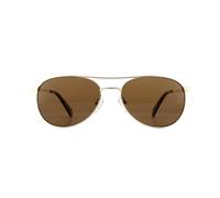 Polaroid Aviator Womens Gold Bronze polarisierte Sonnenbrille Einheitsgröße
