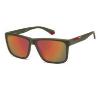 Polaroid Herren Sonnenbrille - PLD 2164/S - TBO/OZ - 58mm - Rechteck, polarisiert, polarized