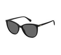 Polaroid Damen PLD 4138/S 807/M9 Gläser SONNENBRILLEN Plastik Schwarz Grau Cat Eye Polarisiert