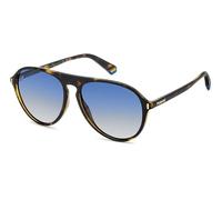 Polaroid Sonnenbrille PLD 6225/S 086/Z7 Havanna – Blau Sfumato – 57/15/140