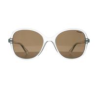 Polaroid Butterfly Damen Transparent Grau Braun Polarisiert PLD 4136/S Einheitsgröße