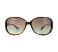 Polaroid Butterfly Womens Havanna Schwarz Braun Gradient Polarisierte Sonnenbrille Einheitsgröße