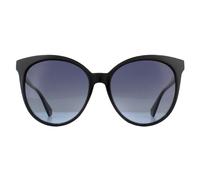 Polaroid Cat Eye Womens Schwarz Grau Gradient Polarisierte Sonnenbrille Einheitsgröße