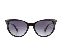 Polaroid Cat Eye Womens Schwarz Grau Grau Gradient Polarisierte Sonnenbrille Einheitsgröße