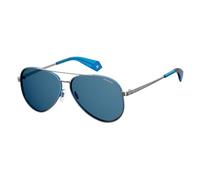 Polaroid Herren-Sonnenbrille in Silber - 65% | Größe 61 | Brillen Herren
