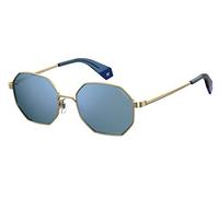 Polaroid Eyewear Unisex-Erwachsene Pld 6067/S Sonnenbrille, Mehrfarbig (Gold Blue), 53