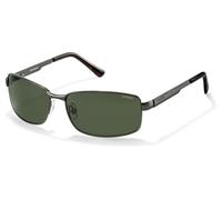 Polaroid P4416 A3X polarisiert Metall Eckig Grau/Grau Sonnenbrille, Sunglasses Grau/Grau Extra Groß