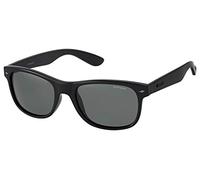 Polaroid PLD 1015/S D28 polarisiert Kunststoff Eckig Schwarz/Schwarz Sonnenbrille, Sunglasses Schwarz/Schwarz Mittel