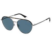 Polaroid Herren Sonnenbrille - PLD 2107/S/X - 6LB/C3 - 56mm - Silber, Pilot