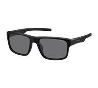 Polaroid Herren Sonnenbrille - PLD 3018/S - DL5/Y2 - 55mm - Schwarz, Grau, Rechteck, polarisiert, polarized