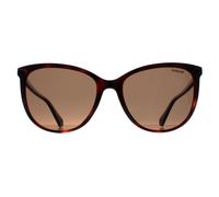 Polaroid Katzenaugen Damen Havana Bronze Polarisiert PLD 4138/S Einheitsgröße