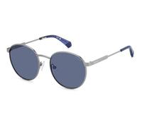POLAROID KIDS Kinder Brille PLD 8039/S Größe 49-17 mm Ruthenium Blau polarisiert