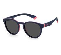 POLAROID KIDS Kinder Brille PLD 8048/S Größe 45-18 mm Blau Rosa polarisiert