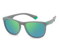 POLAROID KIDS Kinder Brille PLD 8049/S Größe 49-16 mm Grau Grün polarisiert