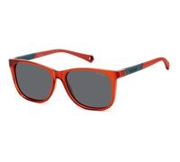 POLAROID KIDS Kinder Brille PLD 8058/S Größe 48-13 mm Rot polarisiert