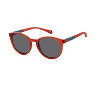 POLAROID KIDS Kinder Brille PLD 8059/S Größe 45-16 mm Rot polarisiert