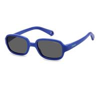 POLAROID KIDS Kinder Brille PLD K003/S Größe 43-16 mm Blau polarisiert