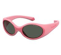 Polaroid Eyewear Pld 8037/s Junior Polarisierte Sonnenbrille Grey Polarized Pink