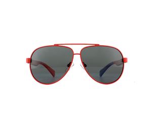 Polaroid Kindersonnenbrille PLD 8034/S C9A M9 Rot Grau Polarisiert Einheitsgröße