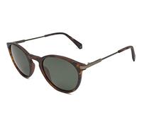 Polaroid Eyewear Sonnenbrille PLD 2062/S – rund, polarisiert, 50 mm, Braun (Matt Havana)