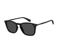 Polaroid PLD 2085/S 003 polarisiert Kunststoff Rechteckig Schwarz/Schwarz Sonnenbrille, Sunglasses Schwarz/Schwarz Klein
