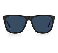 Polaroid Pld 2102/s/x 0VK/C3 MTBLK BLUE 55, Sonnenbrille, Protective Case Included