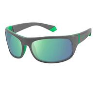Polaroid Pld 2125/s 3U5/5Z GREY GREEN Sunglasses Men's Acetate, Standard, 66