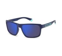 POLAROID Herren PLD 2158/S Sonnenbrille, blau (Matte Blue), 58