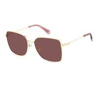 Polaroid Unisex Sonnenbrille PLD 4158/G/S/X 58/16/145 Damen Sunglasses, NOA/KL Gold BURGNDY, 58