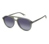 POLAROID PLD 4162/S Sonnenbrille, Grün, Größe 56, Unisex, Erwachsene, grün, 56