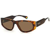 Polaroid Pld 6169/s 086/SP HAVANA Sunglasses Unisex Polycarbonate, Standard, 55